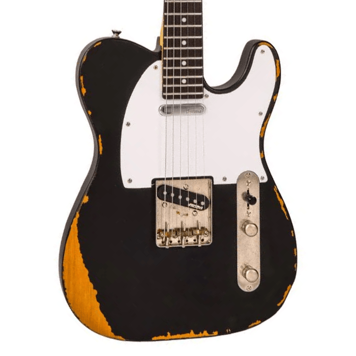 Guitarra Vintage Icon V62 Mrbk Distressed Black